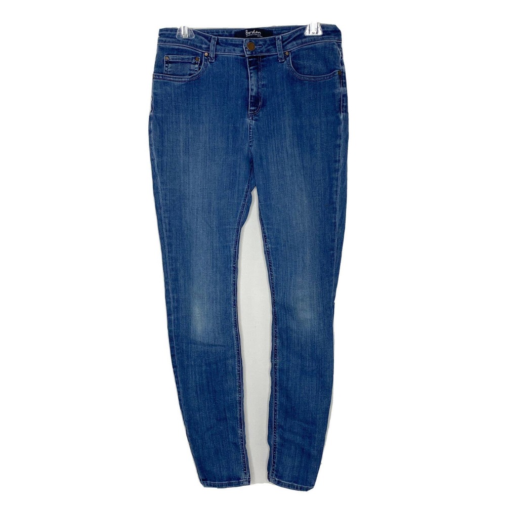 Boden Mayfair Modern Skinny Jeans Womens Size 10 R Vintage Blue Stretch Mid Rise